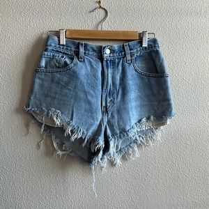 High Waisted Vintage Levi Cut Off Jean Shorts